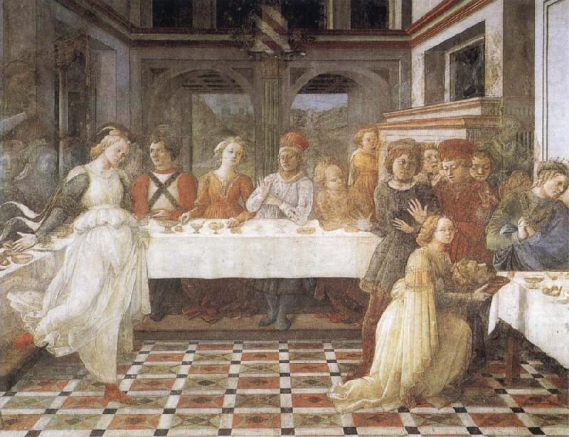 Fra Filippo Lippi The Feast of Herod Salome's Dance china oil painting image